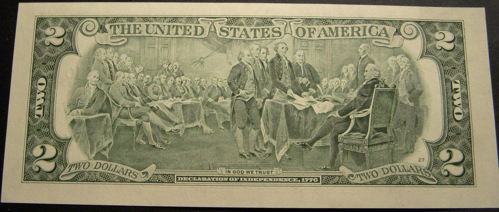 2003A (J) $2 Federal Reserve Note