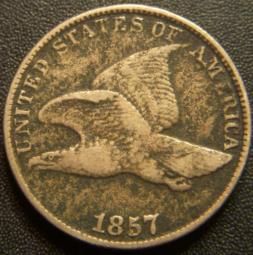 1857 Flying Eagle Cent - Fine