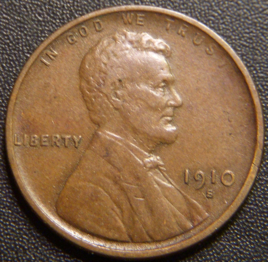 1910-S Lincoln Cent - Extra Fine