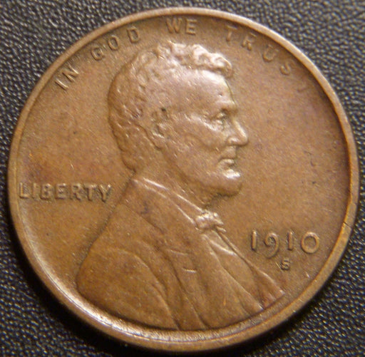 1910-S Lincoln Cent - Extra Fine