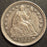 1853 Seated Half Dime - Arrows Extra Fine