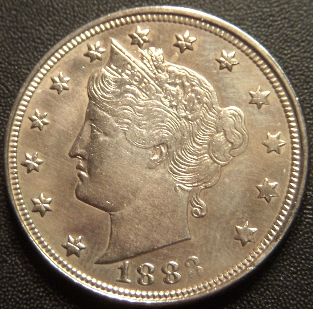 1883 Liberty Nickel - No Cent AU