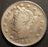 1883 Liberty Nickel - No Cent AU
