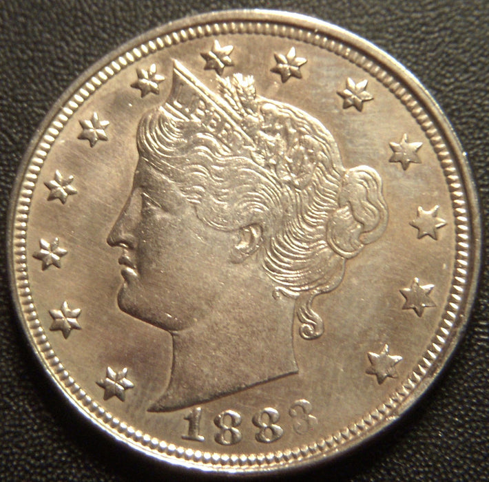 1883 Liberty Nickel - No Cent AU