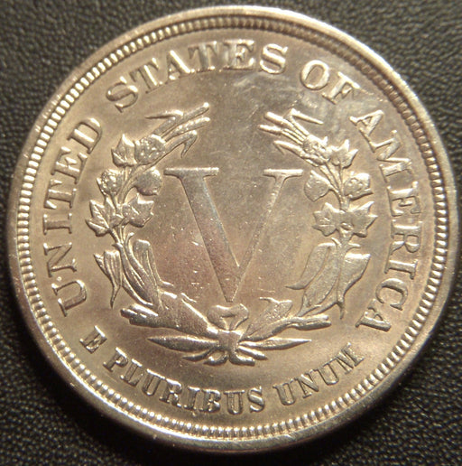 1883 Liberty Nickel - No Cent AU