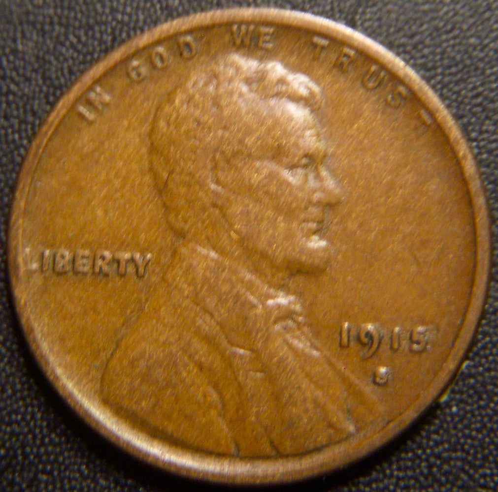 1915-S Lincoln Cent - Fine