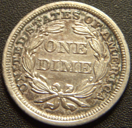1859 Seated Dime - AU