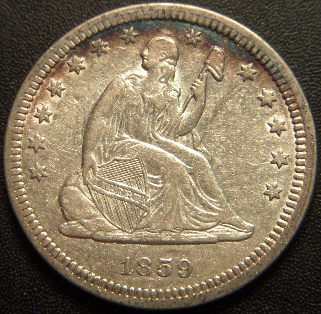 1859 Seated Quarter - AU