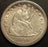 1859 Seated Quarter - AU