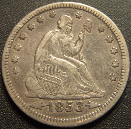 1853 Seated Quarter - Arrows & Rays Extra Fine