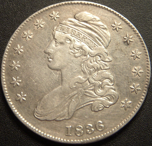 1836 Bust Half Dollar - Letter Edge Extra Fine