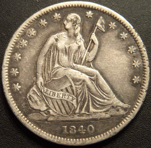 1840 Seated Half Dollar - Small Letter Extra Fine