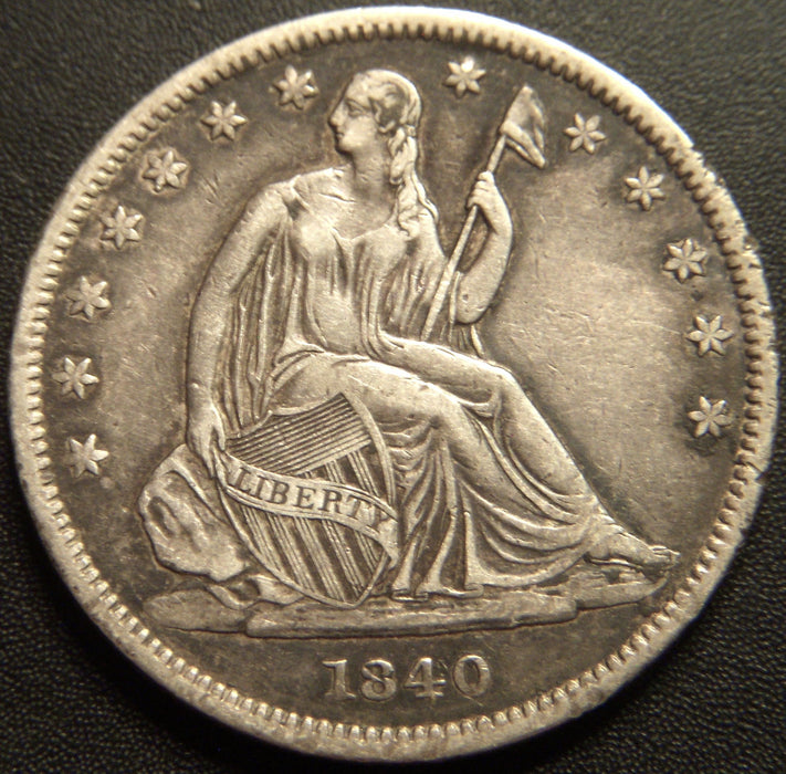 1840 Seated Half Dollar - Small Letter Extra Fine