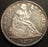 1875 Seated Half Dollar - AU+
