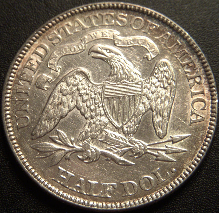 1875 Seated Half Dollar - AU+