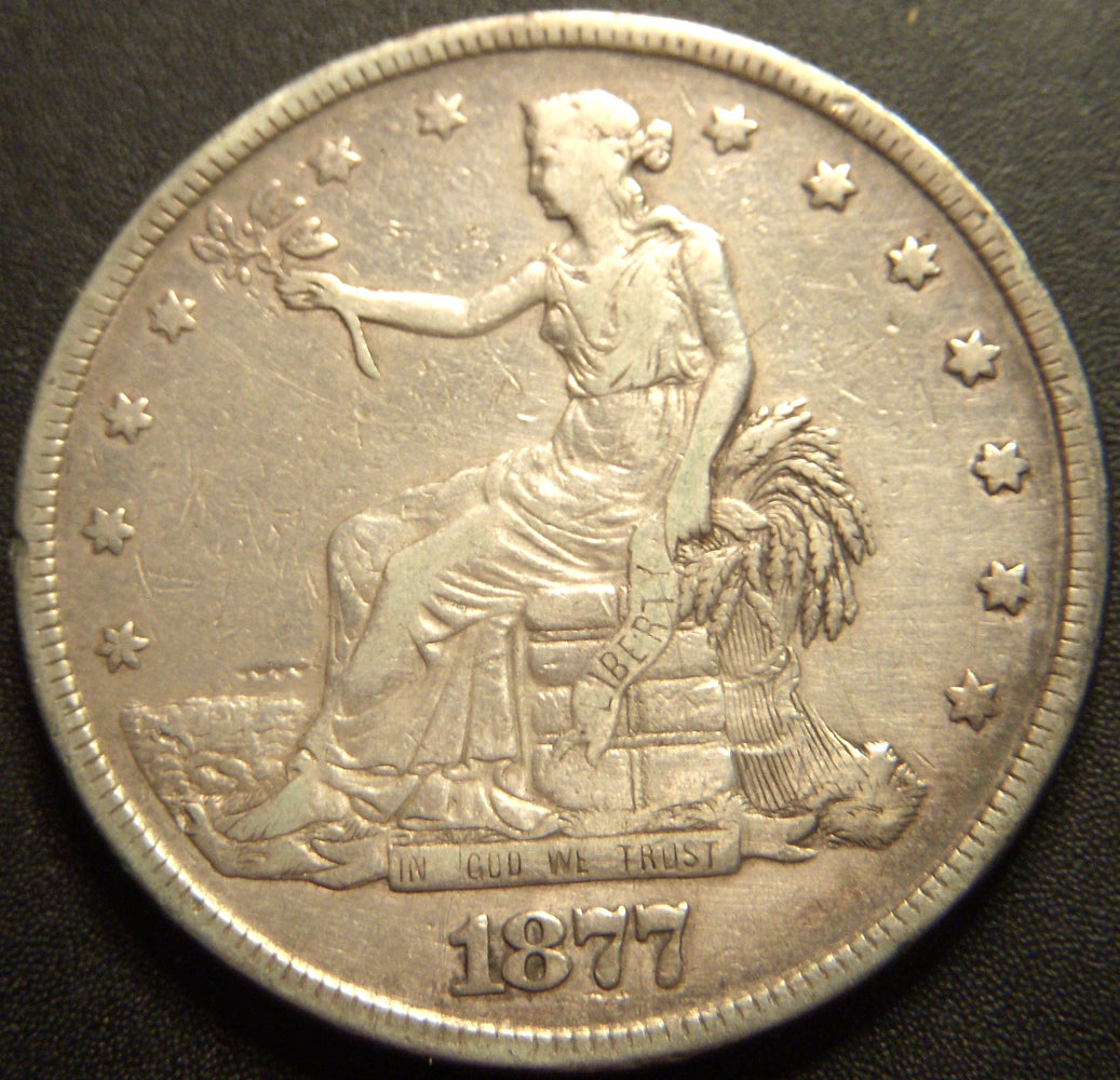 1877 Trade Dollar - Very Fine