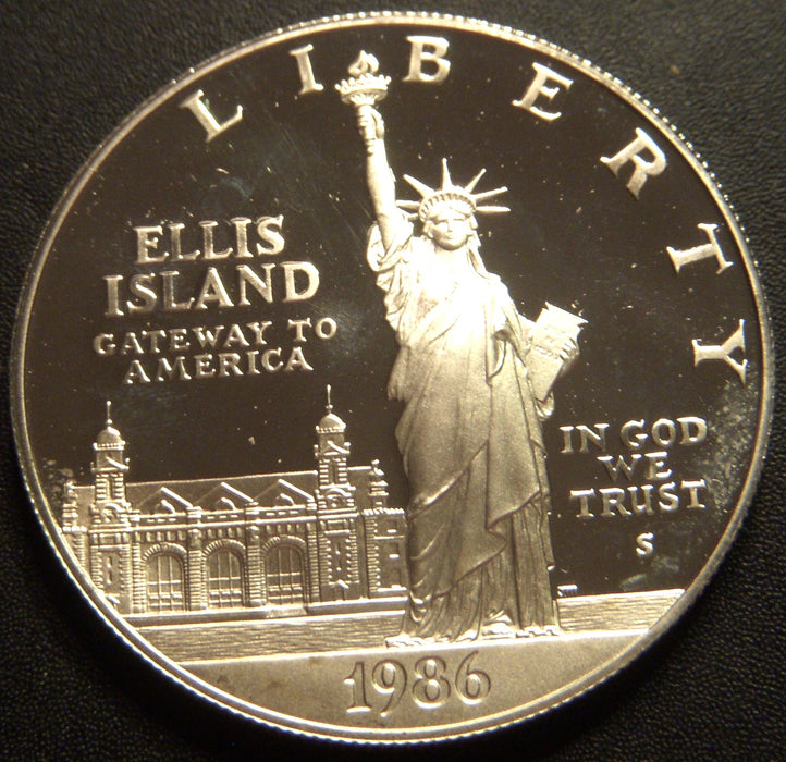 1986-S Proof Statue of LIBERTY Silver Dollar