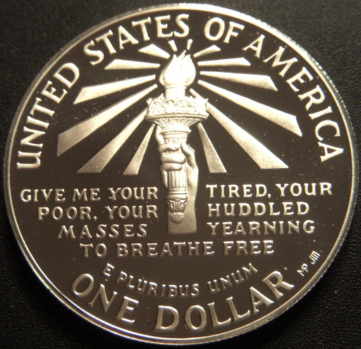 1986-S Proof Statue of LIBERTY Silver Dollar