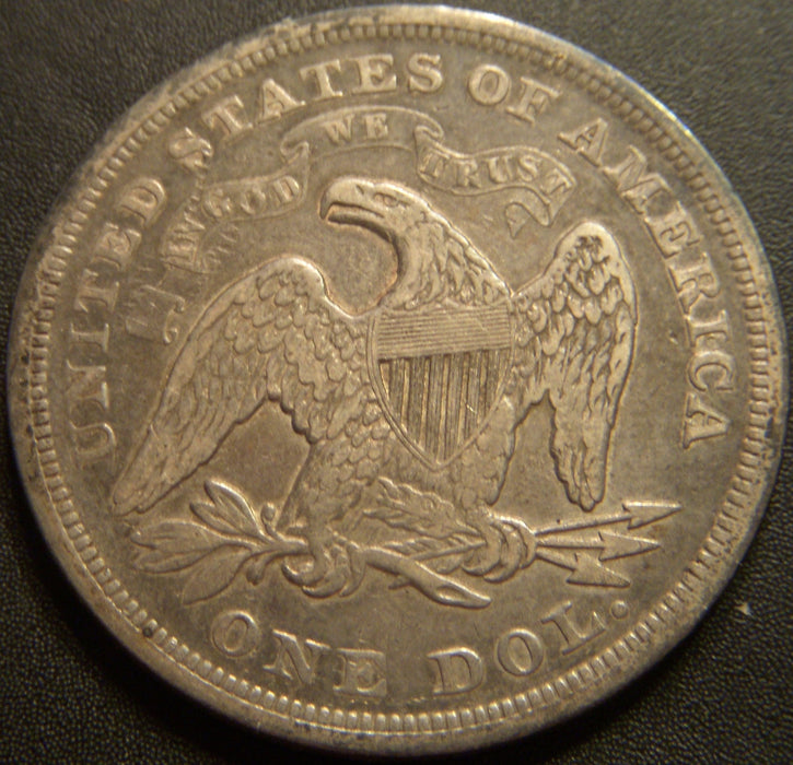 1871 Seated Dollar - Very Good