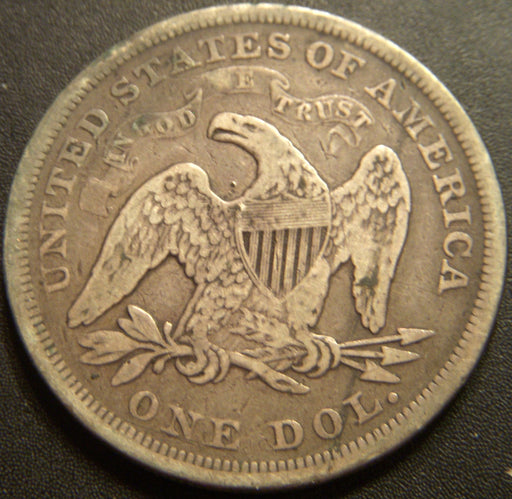 1872 Seated Dollar - Good