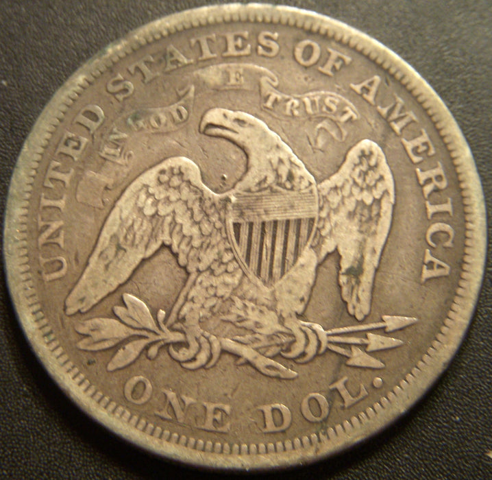 1872 Seated Dollar - Good