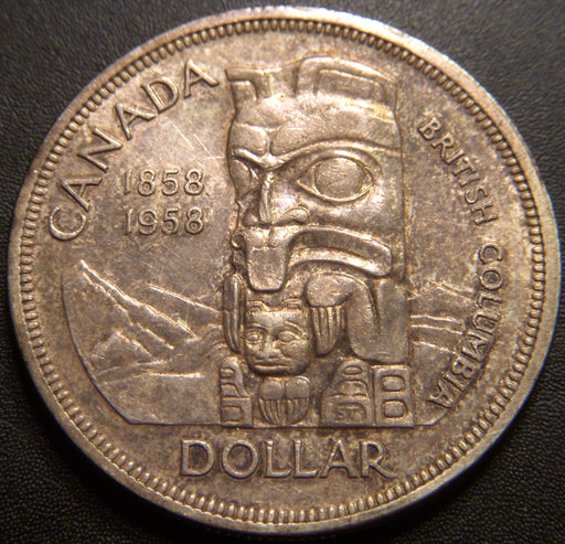 1958 Canadian Silver Dollar - Extra Fine