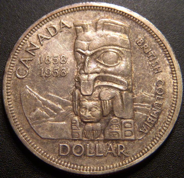 1958 Canadian Silver Dollar - Extra Fine
