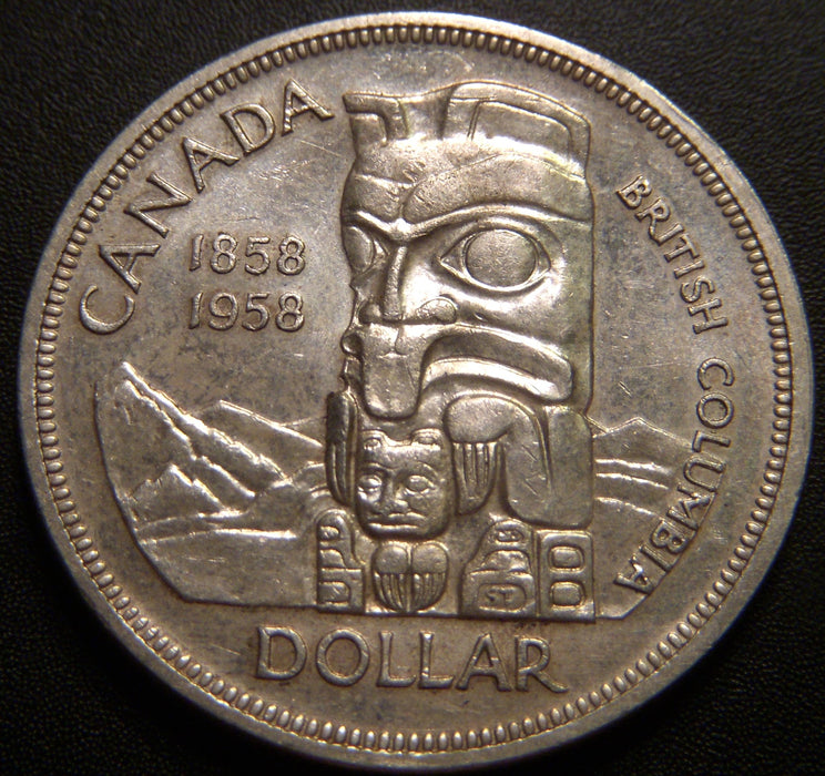 1958 Canadian Silver Dollar - Extra Fine