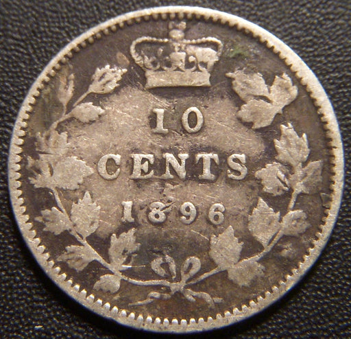 1896 Canadian Dime - Fine Details