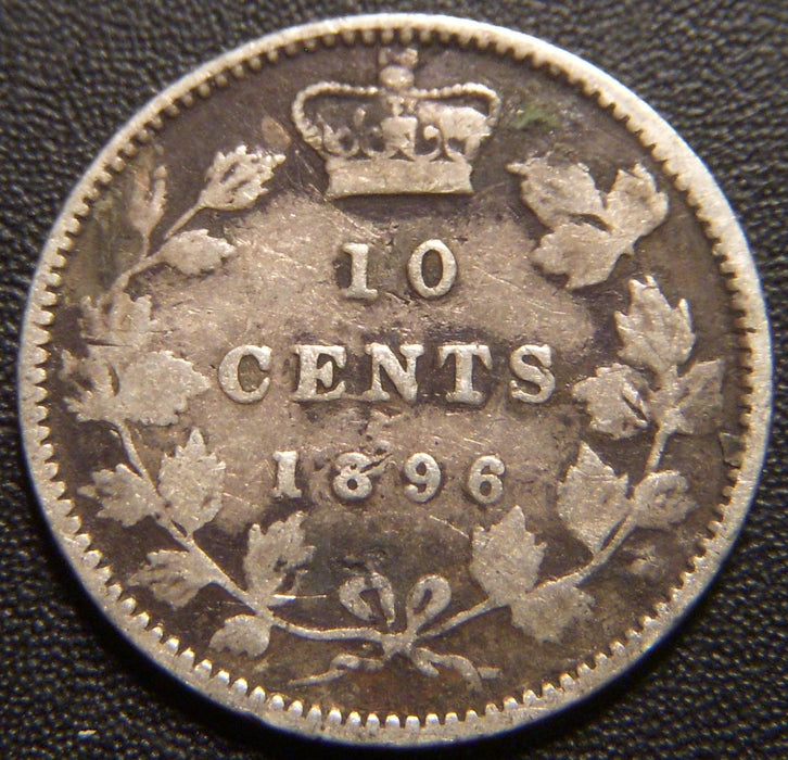 1896 Canadian Dime - Fine Details