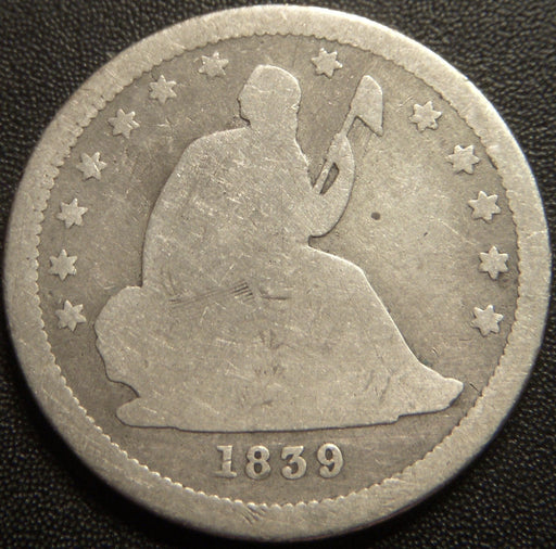 1839 Seated Quarter - Good