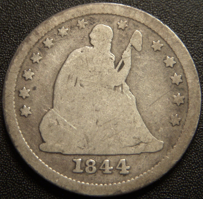 1844-O Seated Quarter - Good