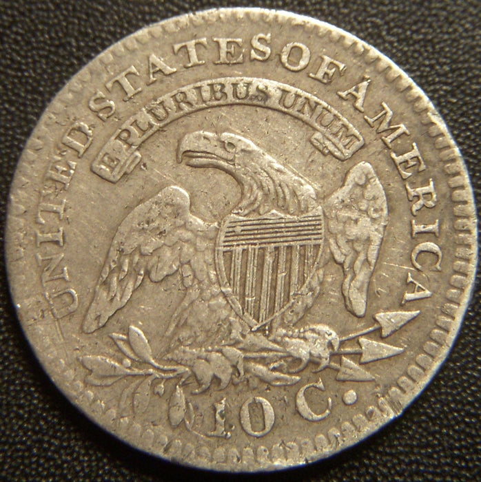 1821 Bust Dime - Large Date Very Fine Details