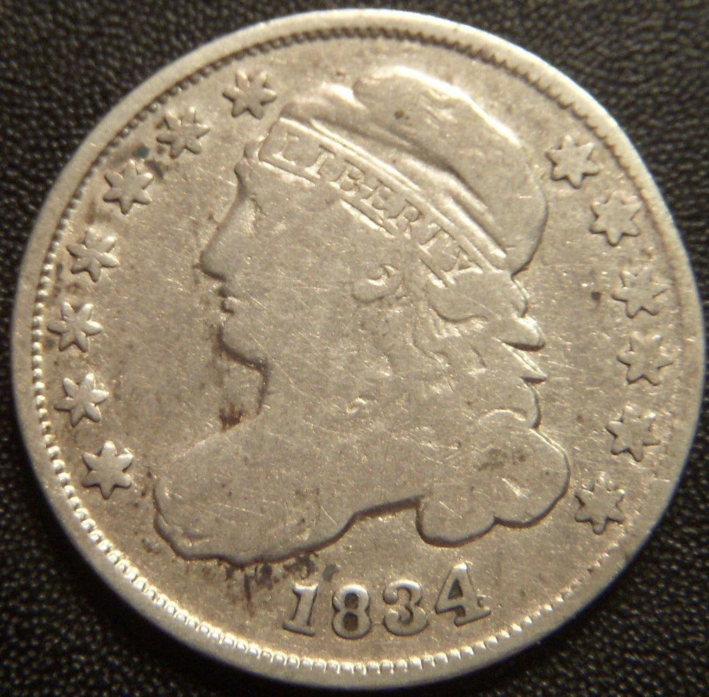 1834 Bust Dime - Large 4 Fine