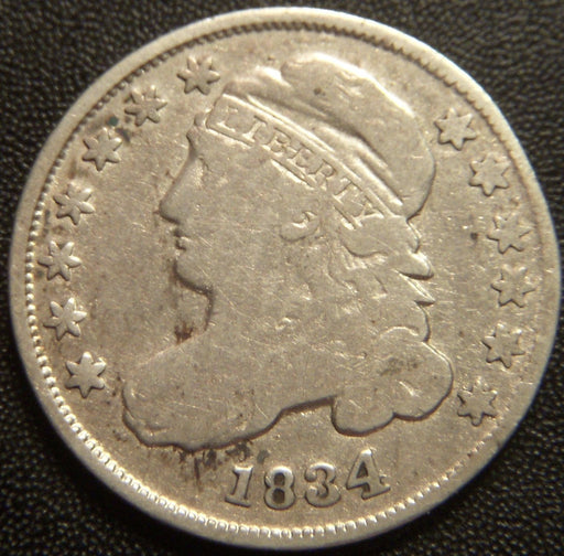 1834 Bust Dime - Large 4 Fine