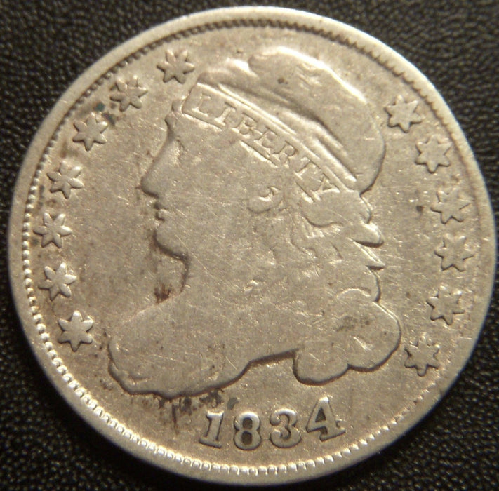 1834 Bust Dime - Large 4 Fine