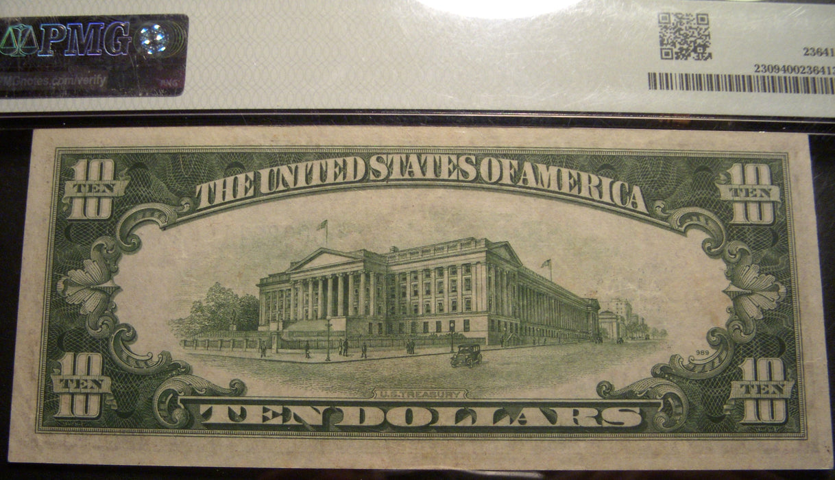 1934A North Africa $10 Silver Certificate - FR# 2309 PMG EF40