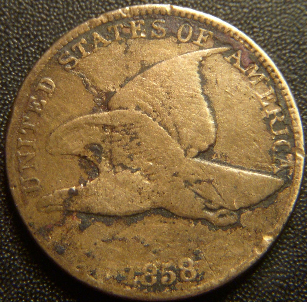 1858 Flying Eagle Cent - Large Letter Good