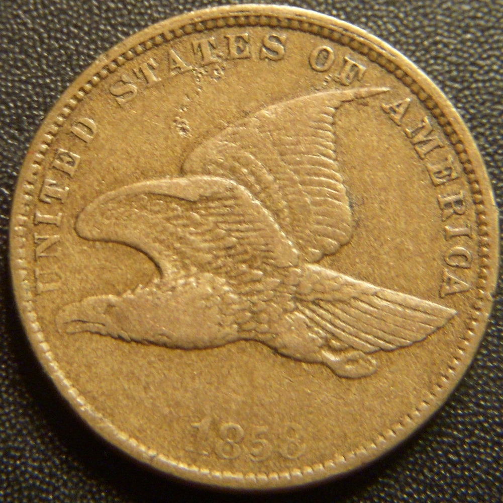 1858 Flying Eagle Cent - Small Letter Fine
