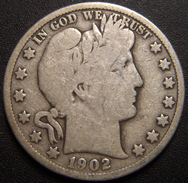 1902-S Barber Half Dollar - Good+