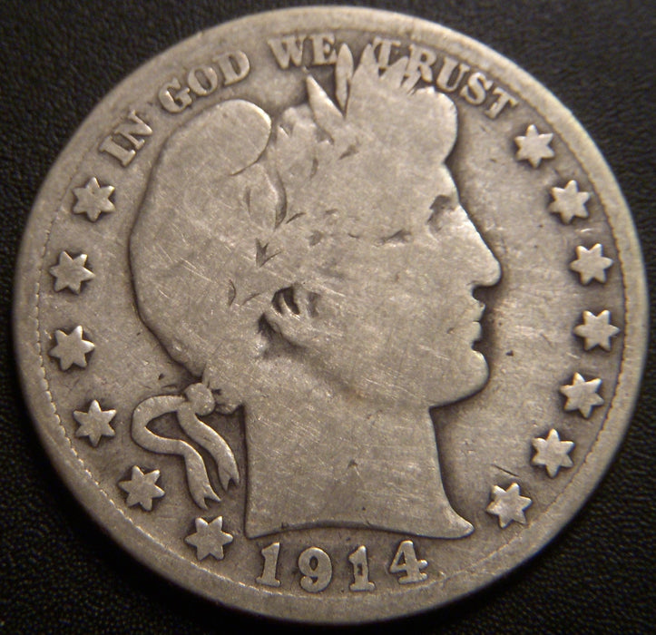 1914-S Barber Half Dollar - Good