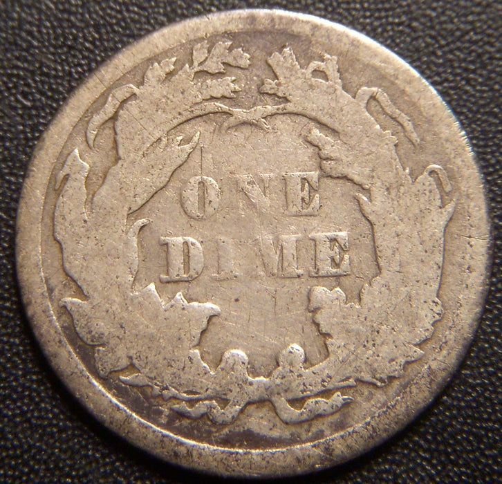 1874 Seated Dime - Good