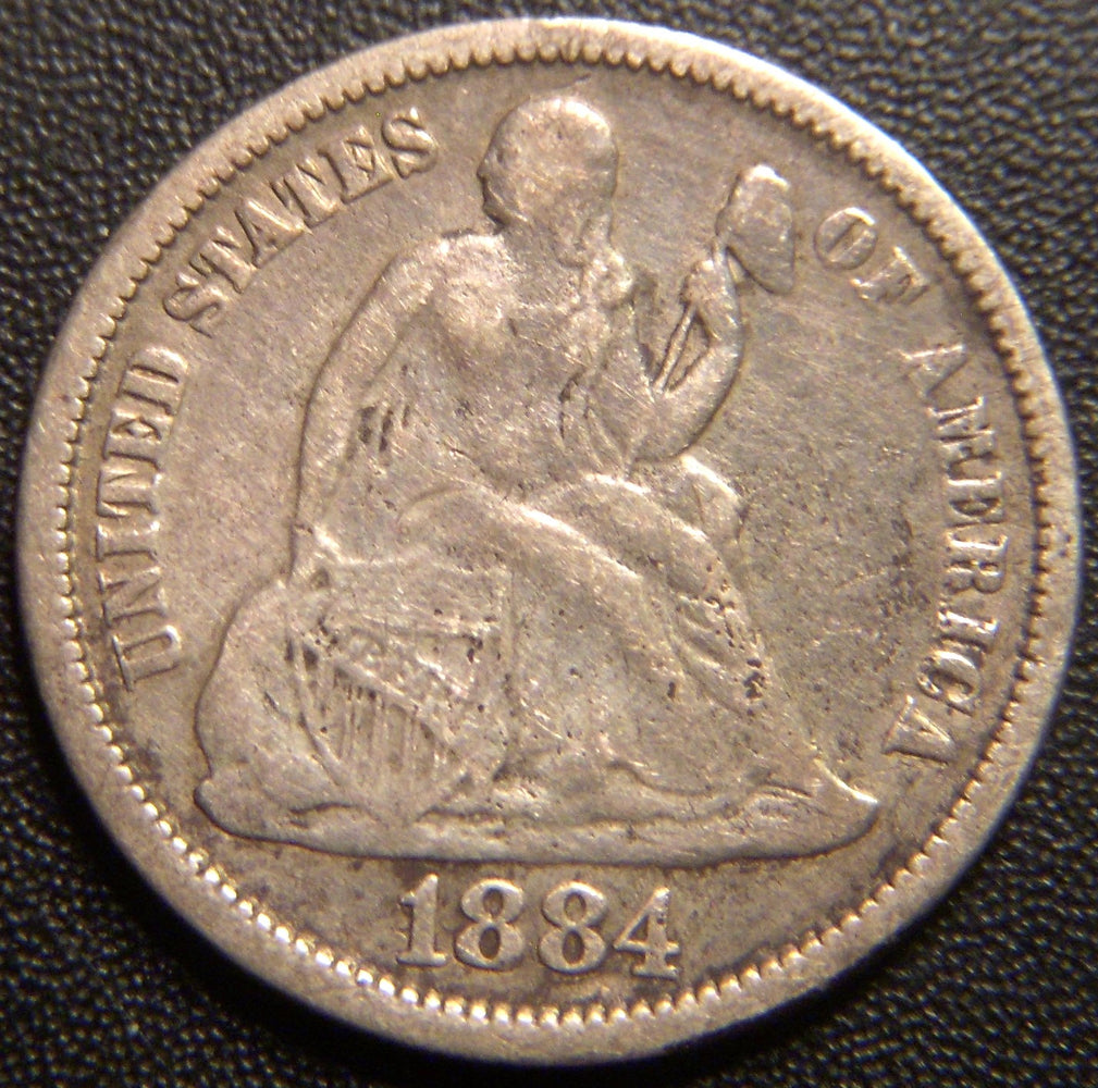1884 Seated Dime - Very Fine