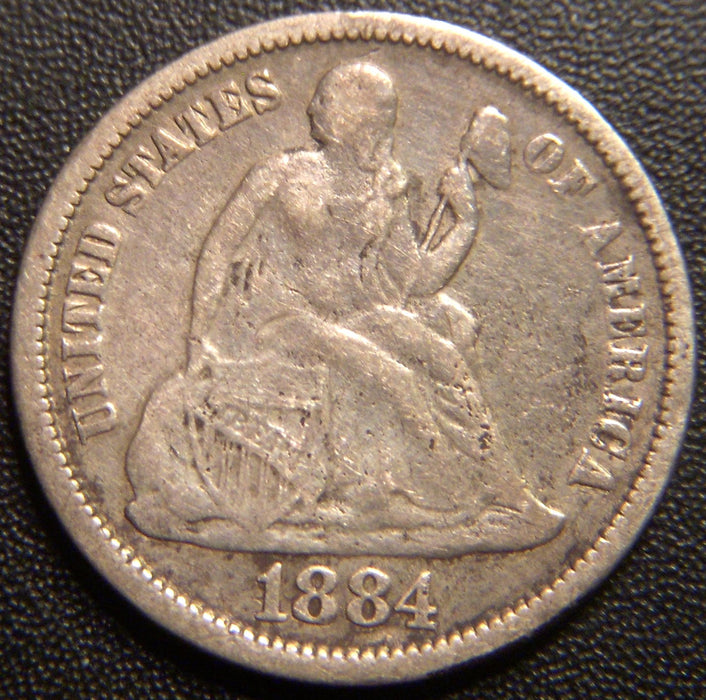 1884 Seated Dime - Very Fine
