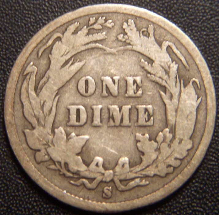 1897-S Barber Dime - Good