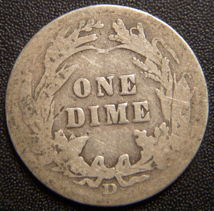 1909-D Barber Dime - Good