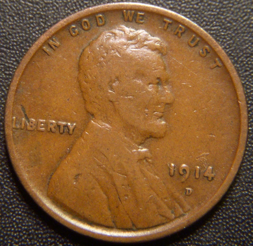 1914-D Lincoln Cent - Fine