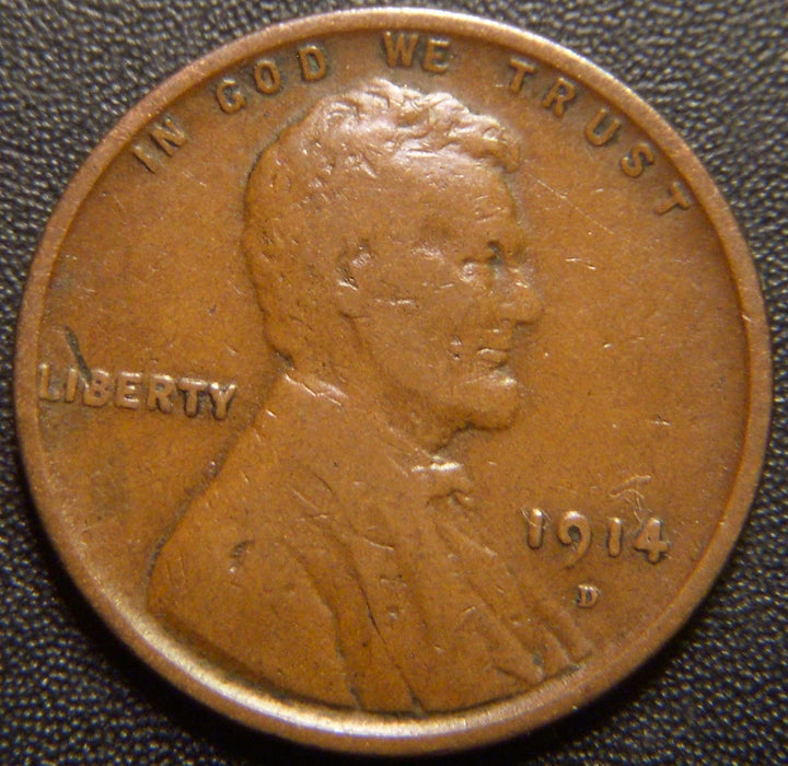 1914-D Lincoln Cent - Fine