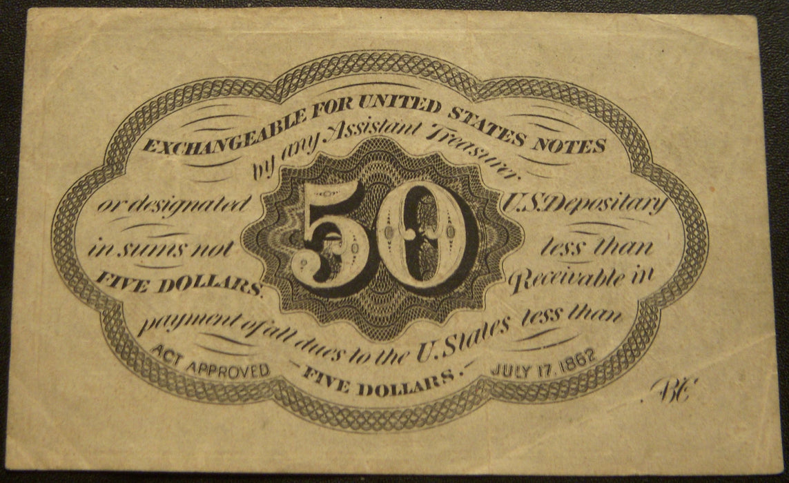50 Cents Fractional Currency 1st Issue - FR# 1312