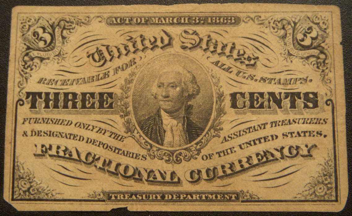 3 Cents Fractional Currency 2nd Issue - FR# 1226